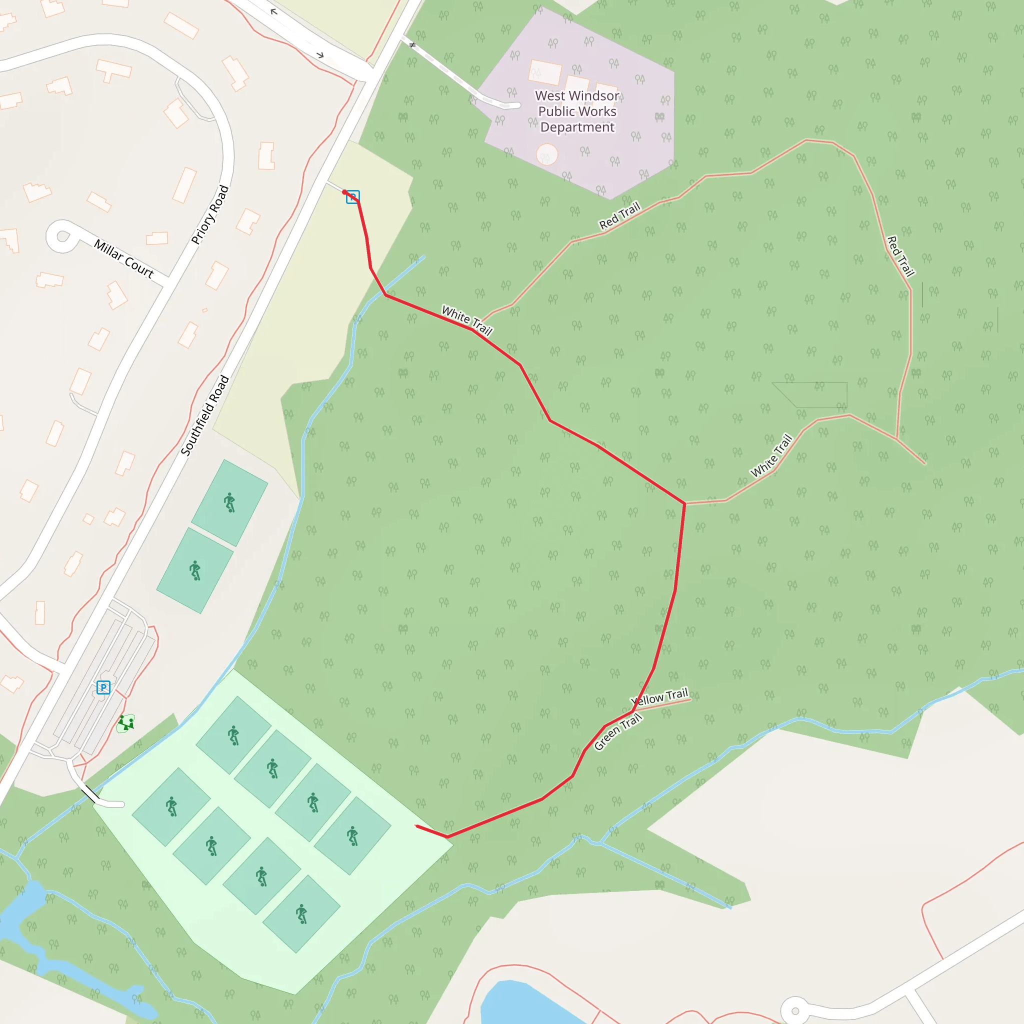 Green Trail mobile static map