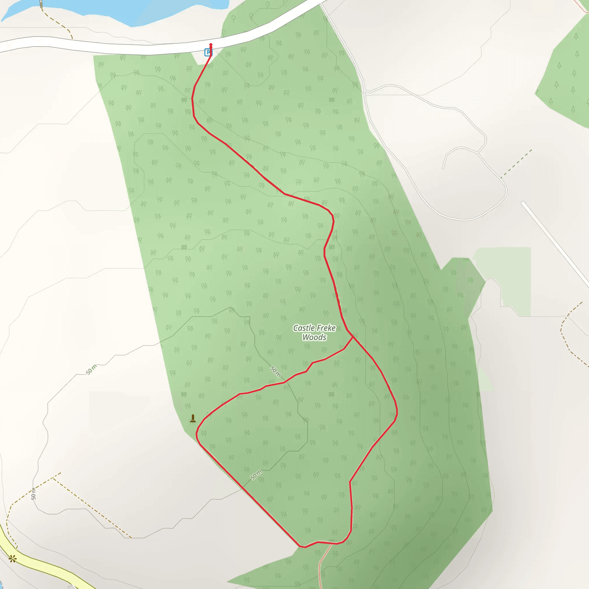 Castlefreke - Lord Carbery Cross Walk mobile static map