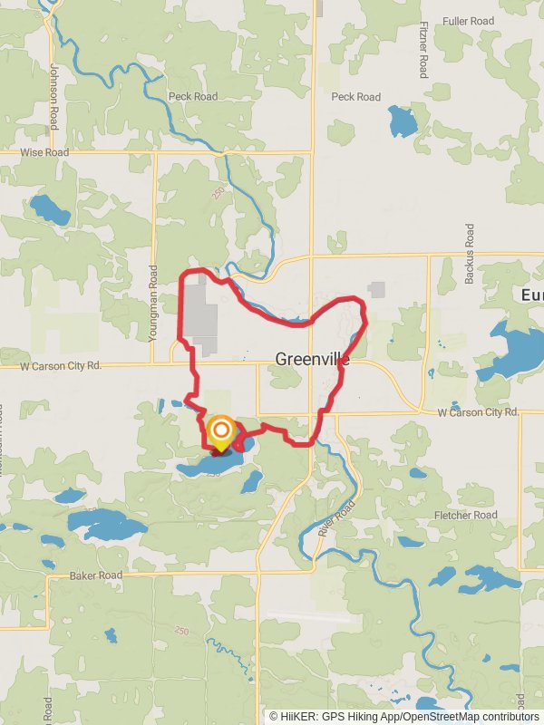 Manoka Lake, Baldwin Lake - Fred Meijer Flat River Loop Trail