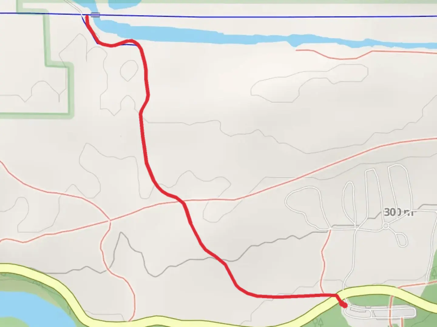 An image depicting the trail Forbay Trail and its surrounding area.