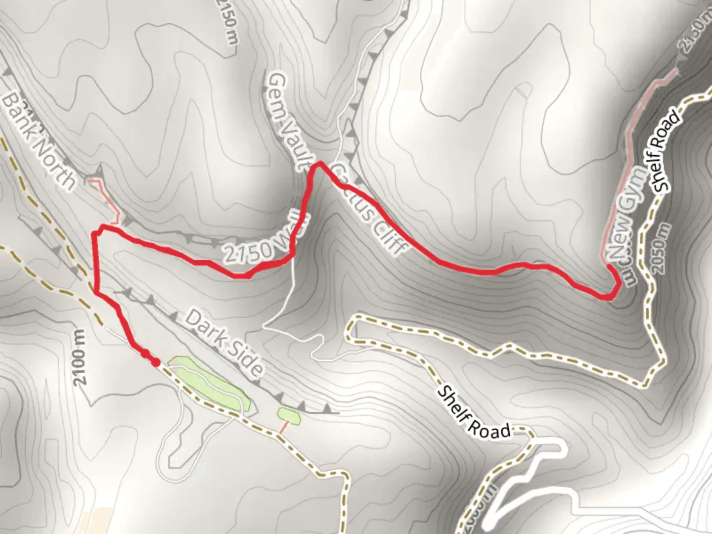An image depicting the trail The Bank Trail and its surrounding area.