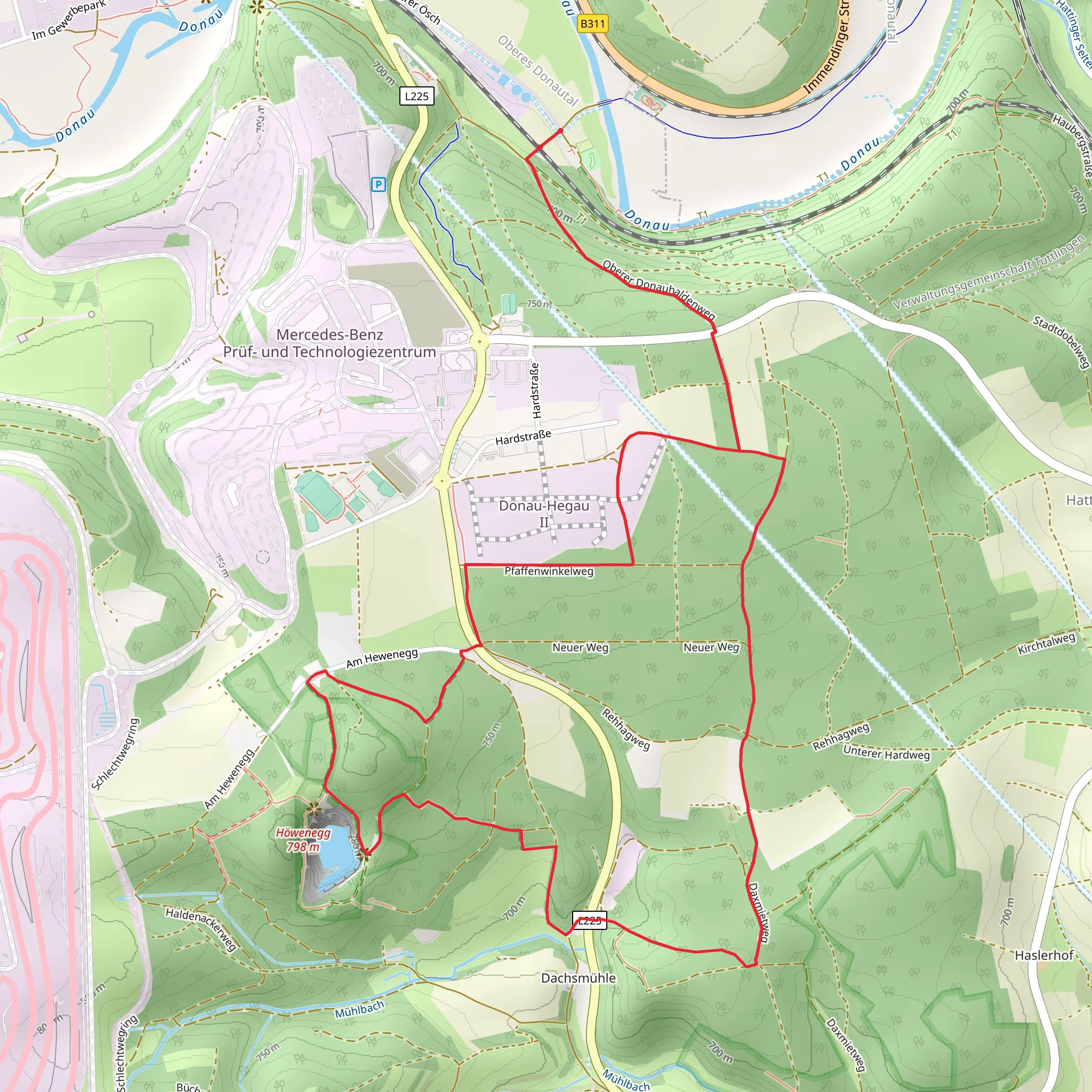 Ruine Howenegg and Höweneggkratersee Loop mobile static map