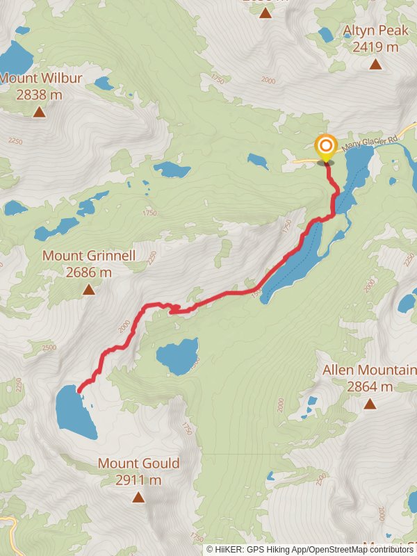 Swiftcurrent, Josephine, Grinnell and Upper Grinnell Lakes