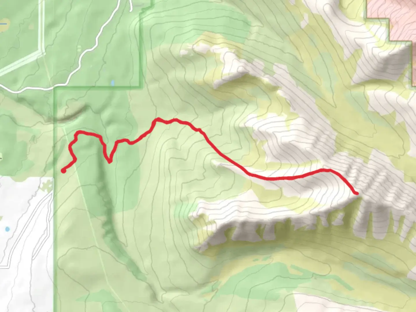 An image depicting the trail Wolverine Peak and its surrounding area.
