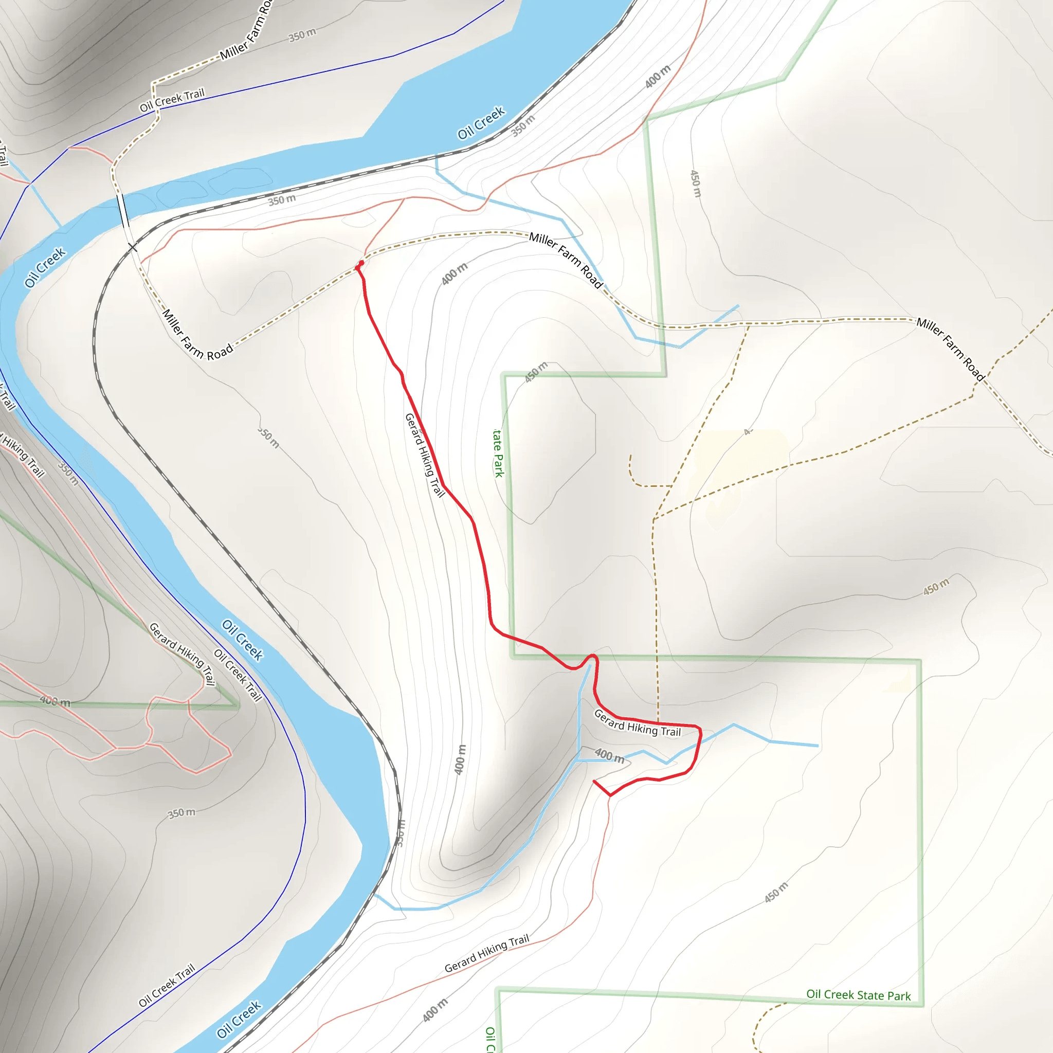Oil Creek mobile static map