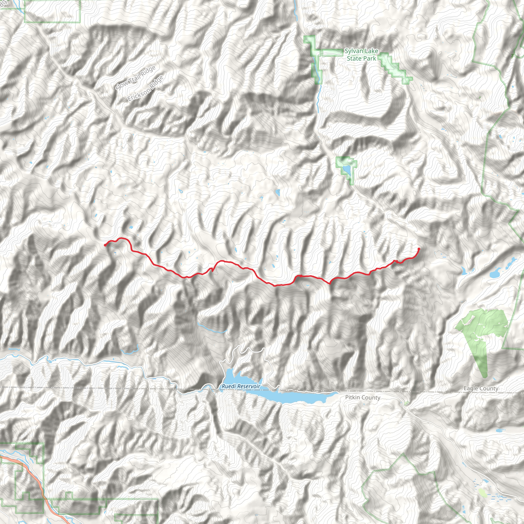 Mount Thomas Trail mobile static map