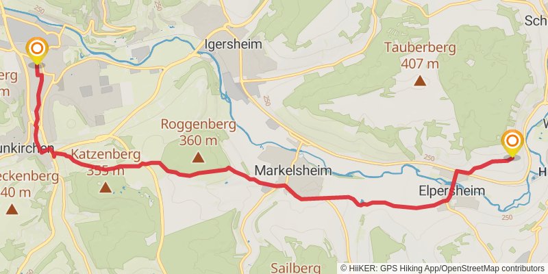 Jakobsweg Main-Taubertal alt 6 Map