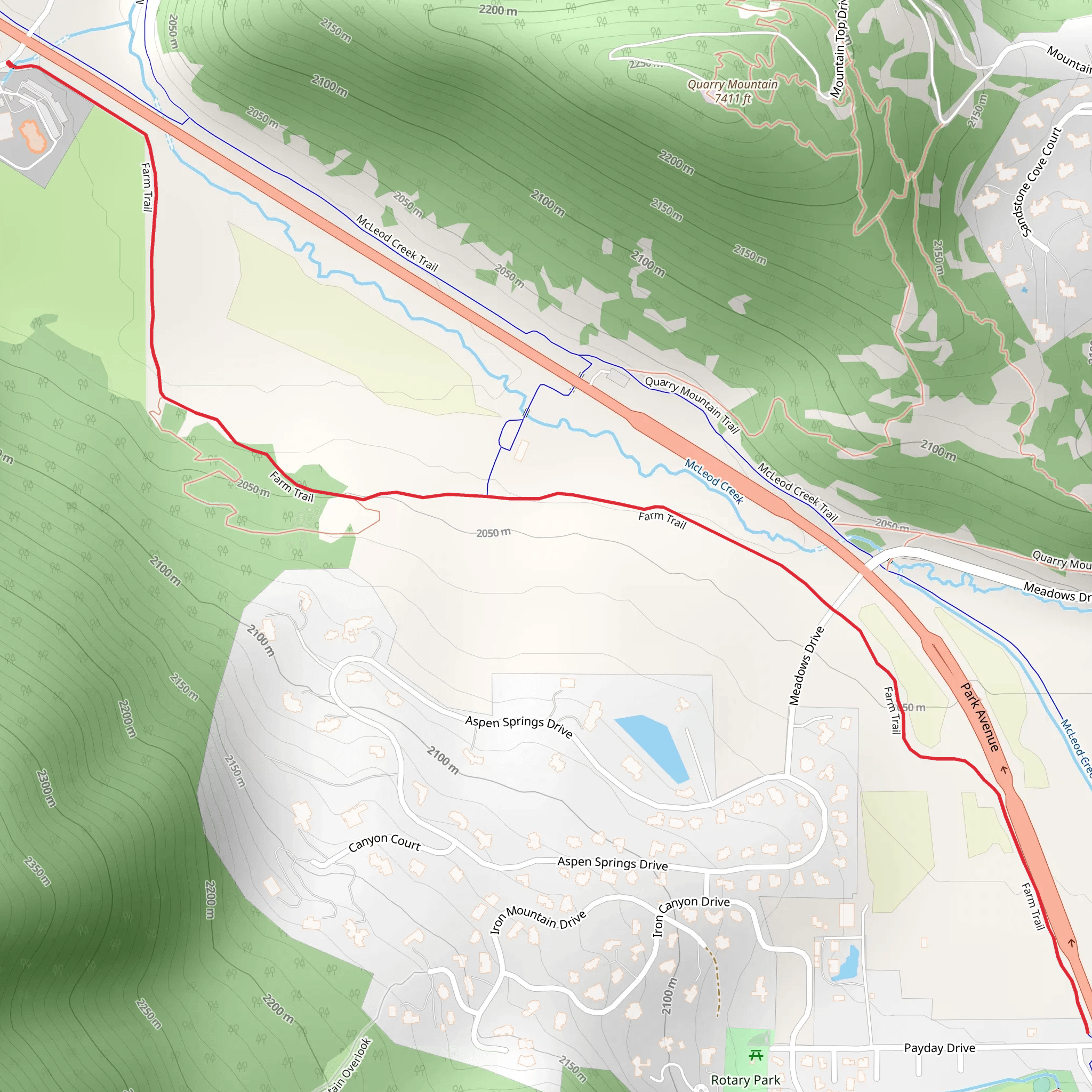 Farm Trail mobile static map