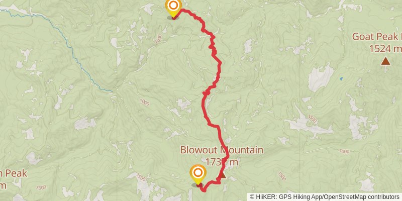 Ultra Pedestrian North Loop stage 178 Map