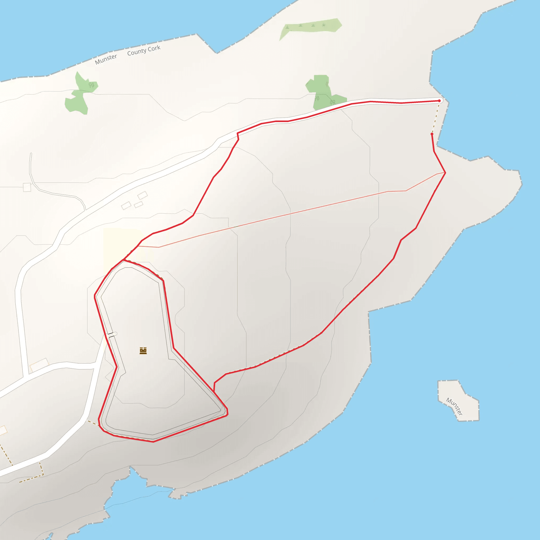 Lonehort Loops - Beara Way mobile static map