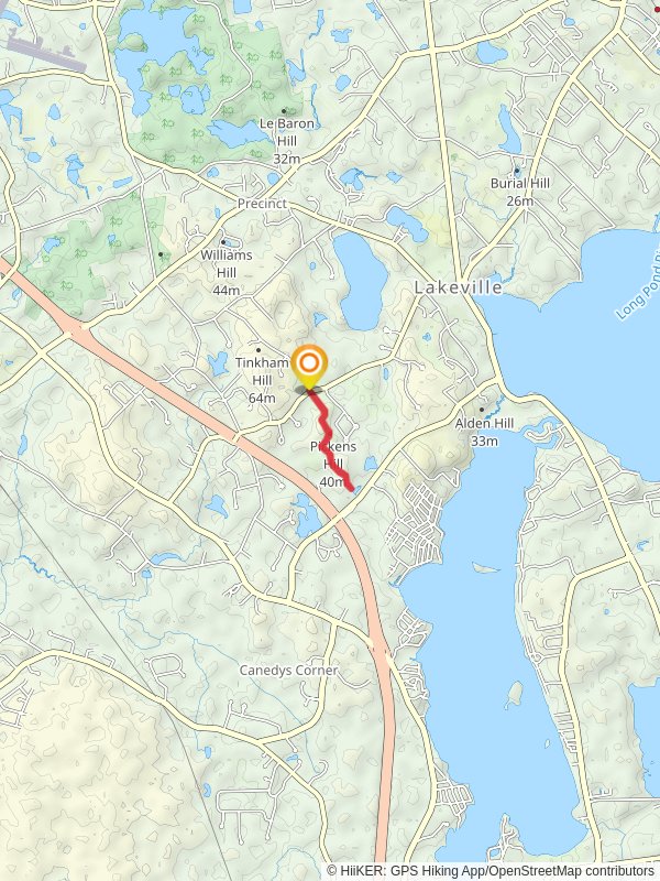 Mill Pond, Conservation Area 2 and 3 Trail from Pickens Street