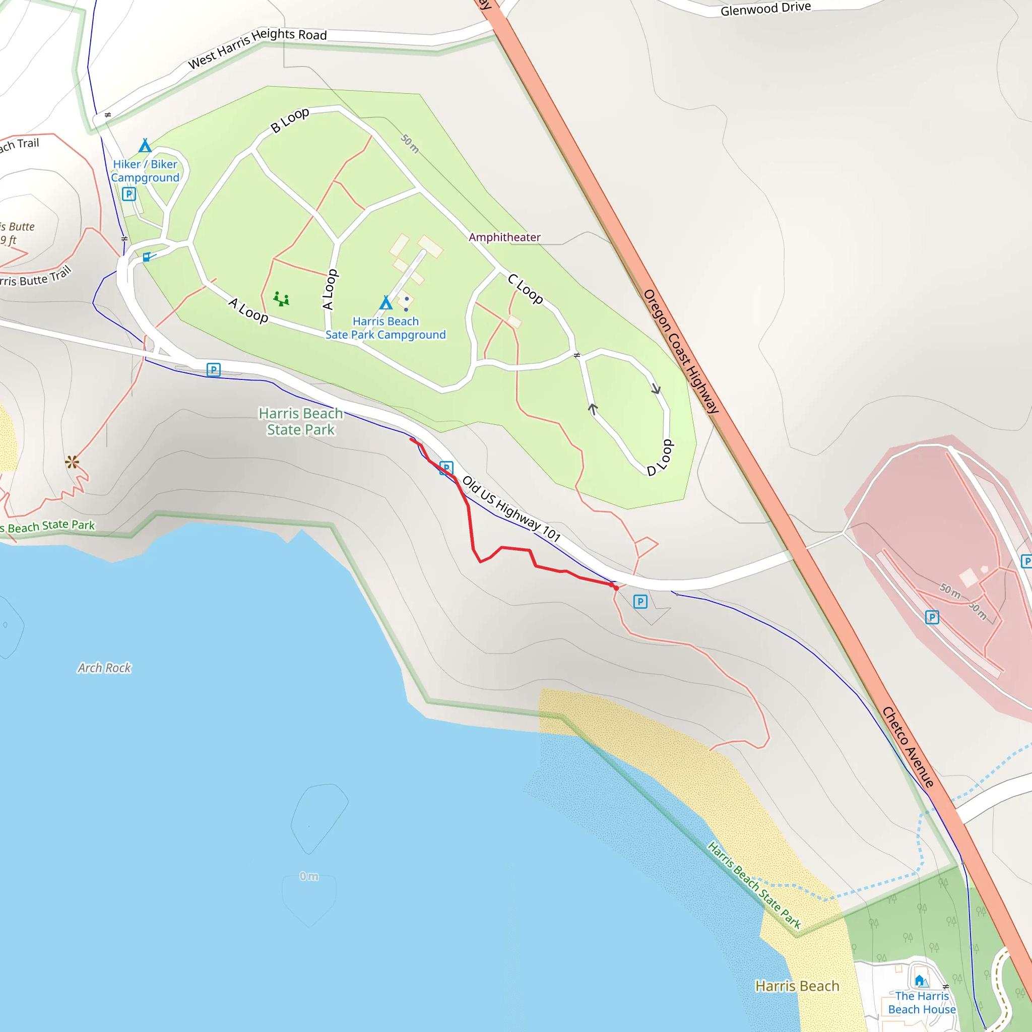 Sunset Point Trail mobile static map