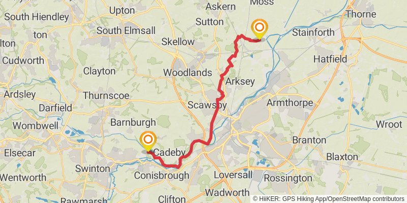 Wild Yorkshire Way stage 41 Map