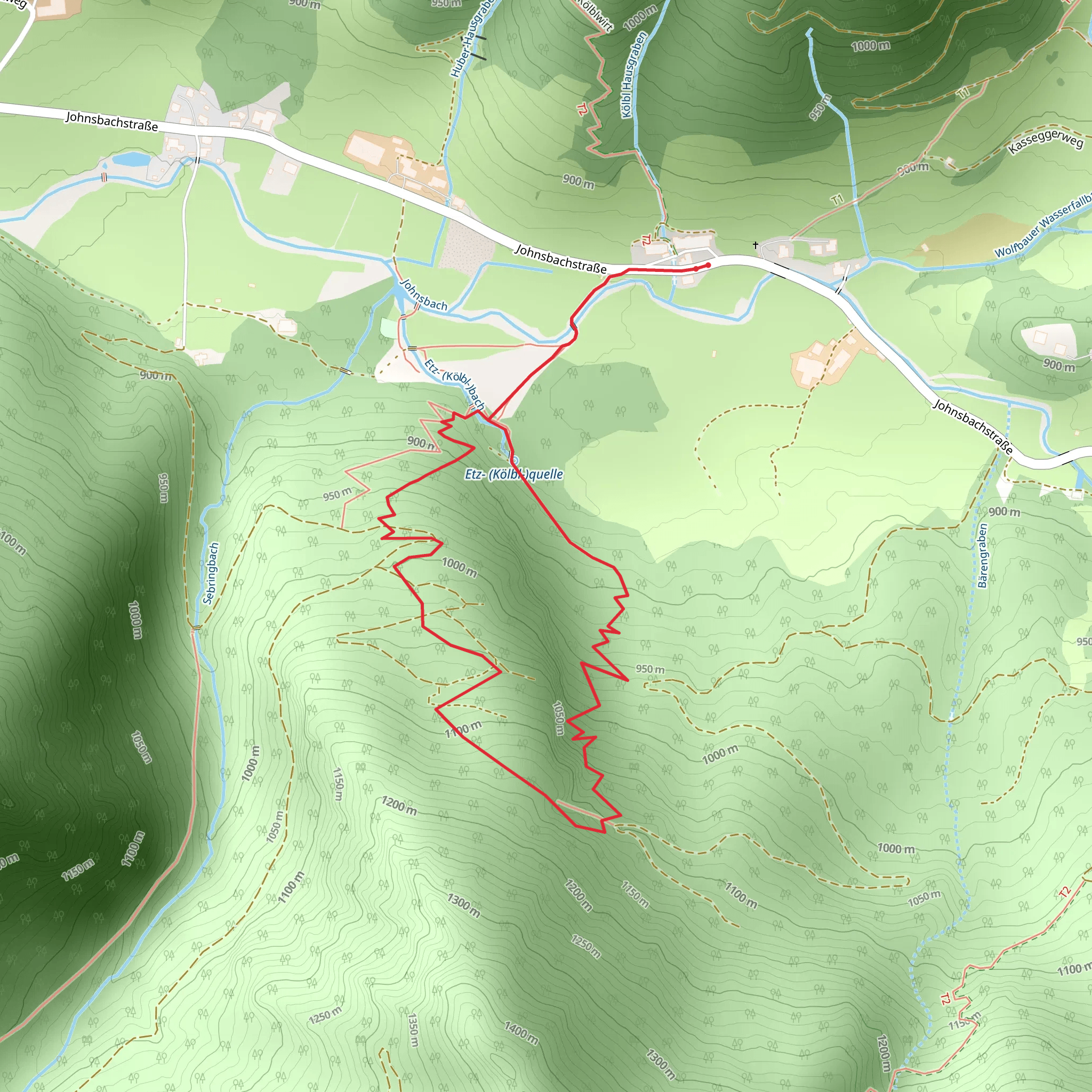 Odelsteinrund Wanderweg mobile static map
