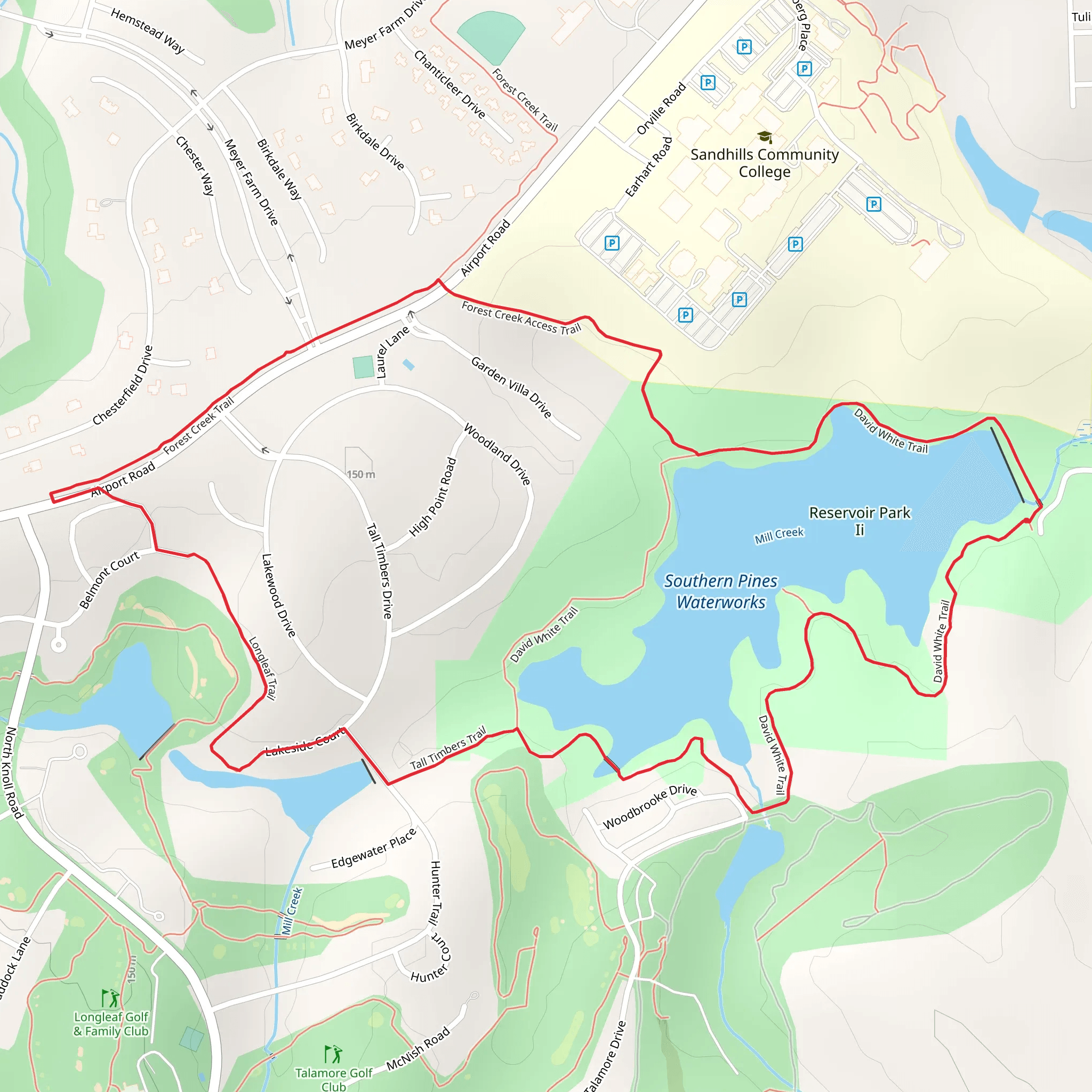 David Mount, Tall Timbers Trail and Forest Creek Access Loop Trail mobile static map