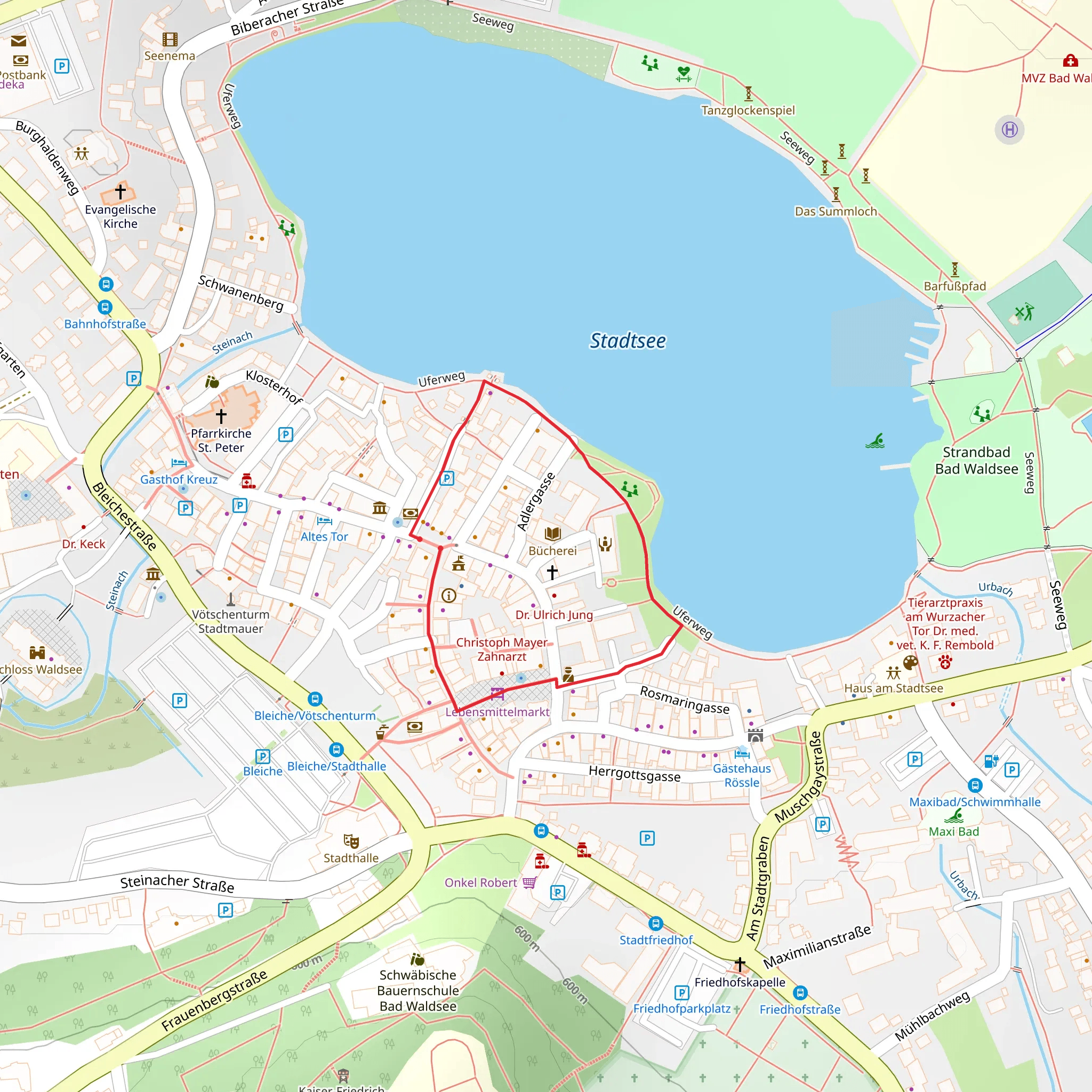 Stadtsee Southwest Loop mobile static map