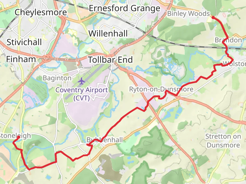 Binley Woods to Stoneleigh Walk