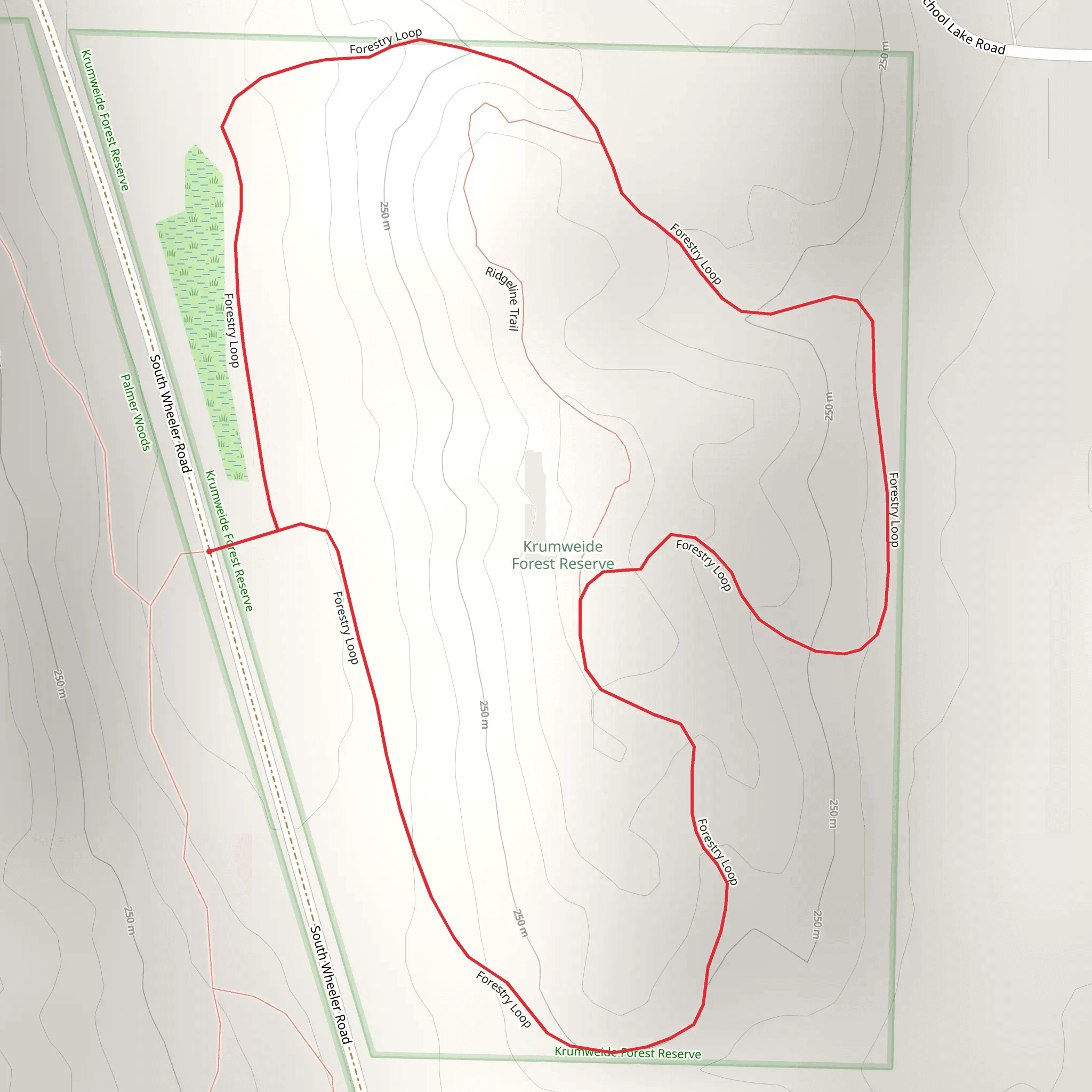 Forestry Loop mobile static map