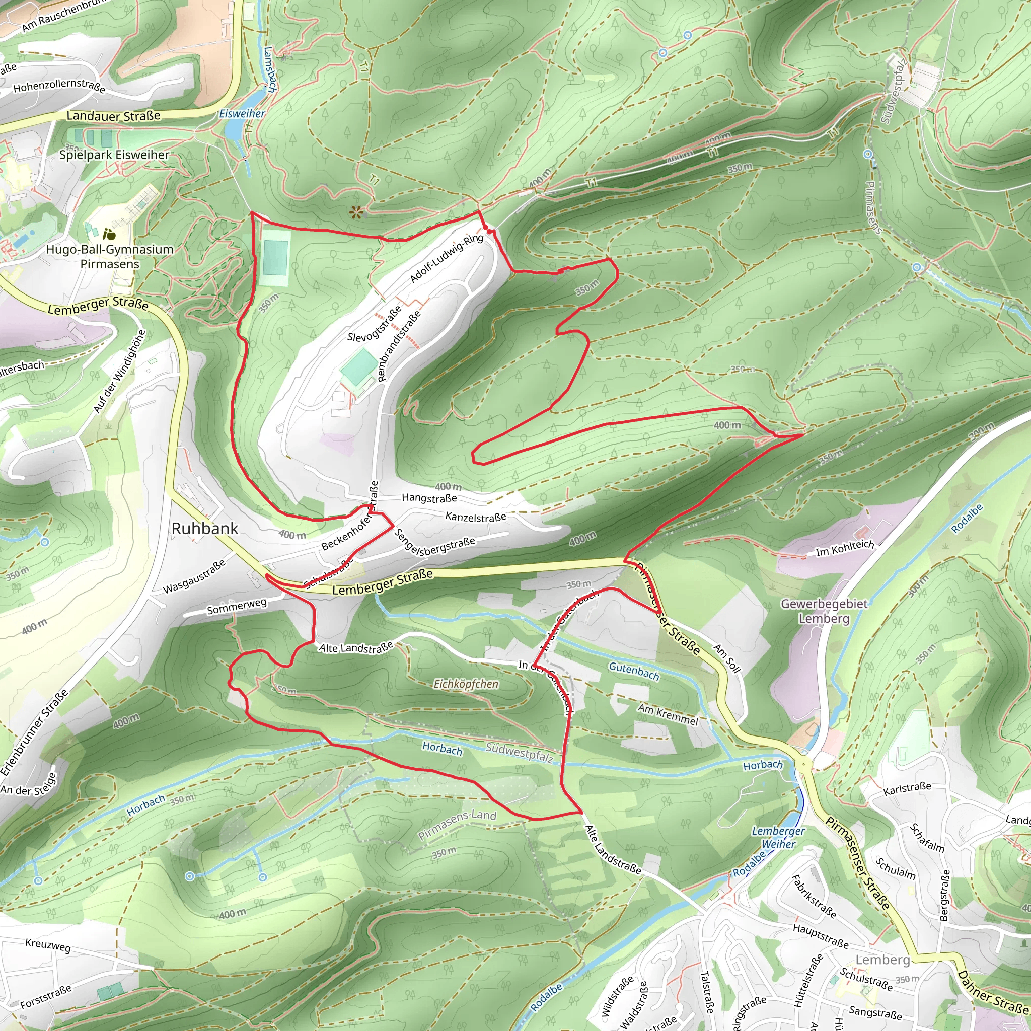 Geisenfelsen and in der Horbach Loop mobile static map