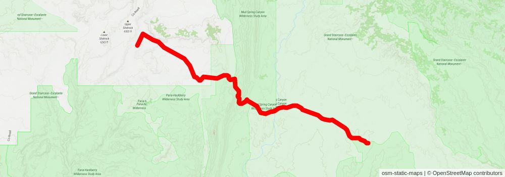 Southwestern Horseshoe Trail stage 35 Map