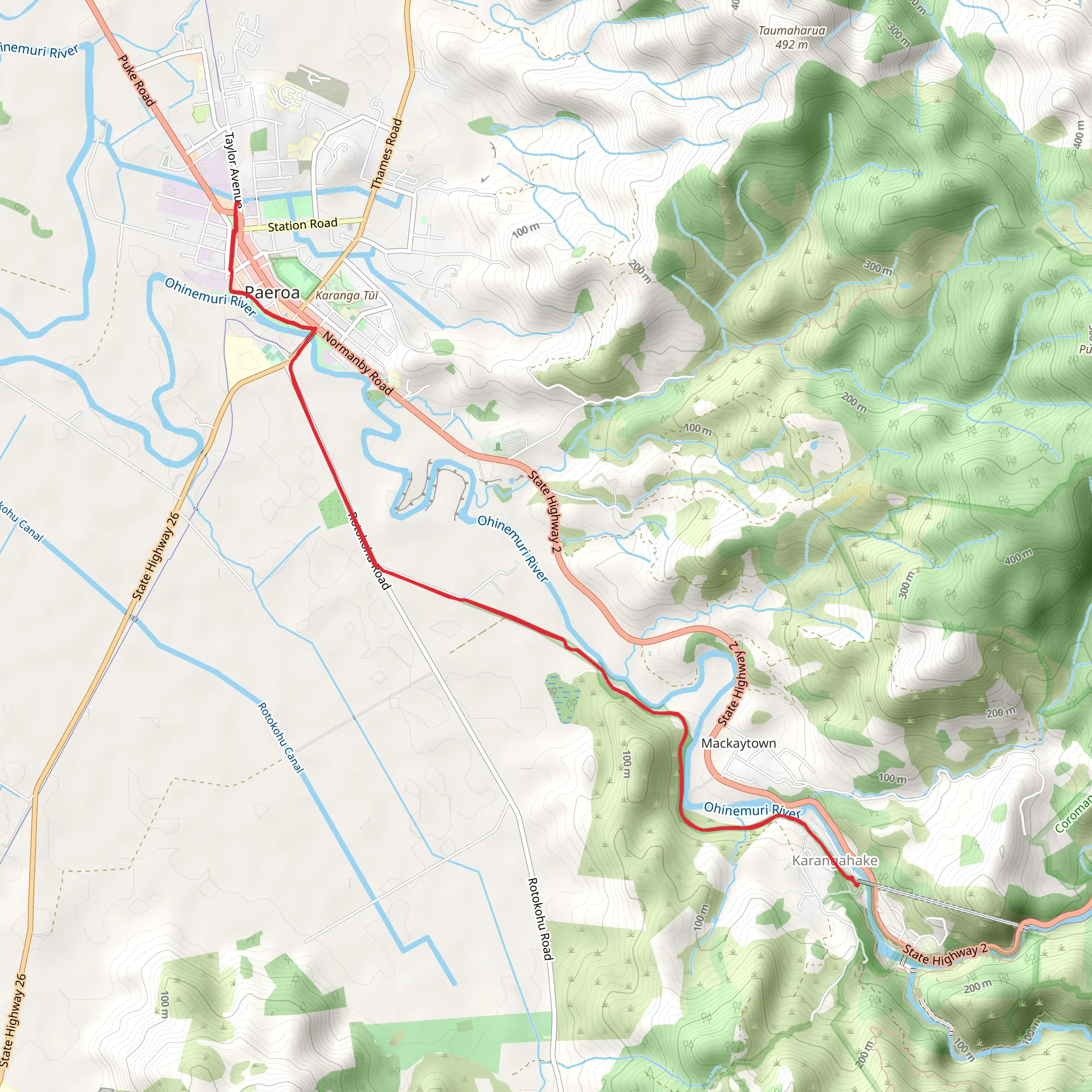 East Coast Main Trunk Railway Trail mobile static map