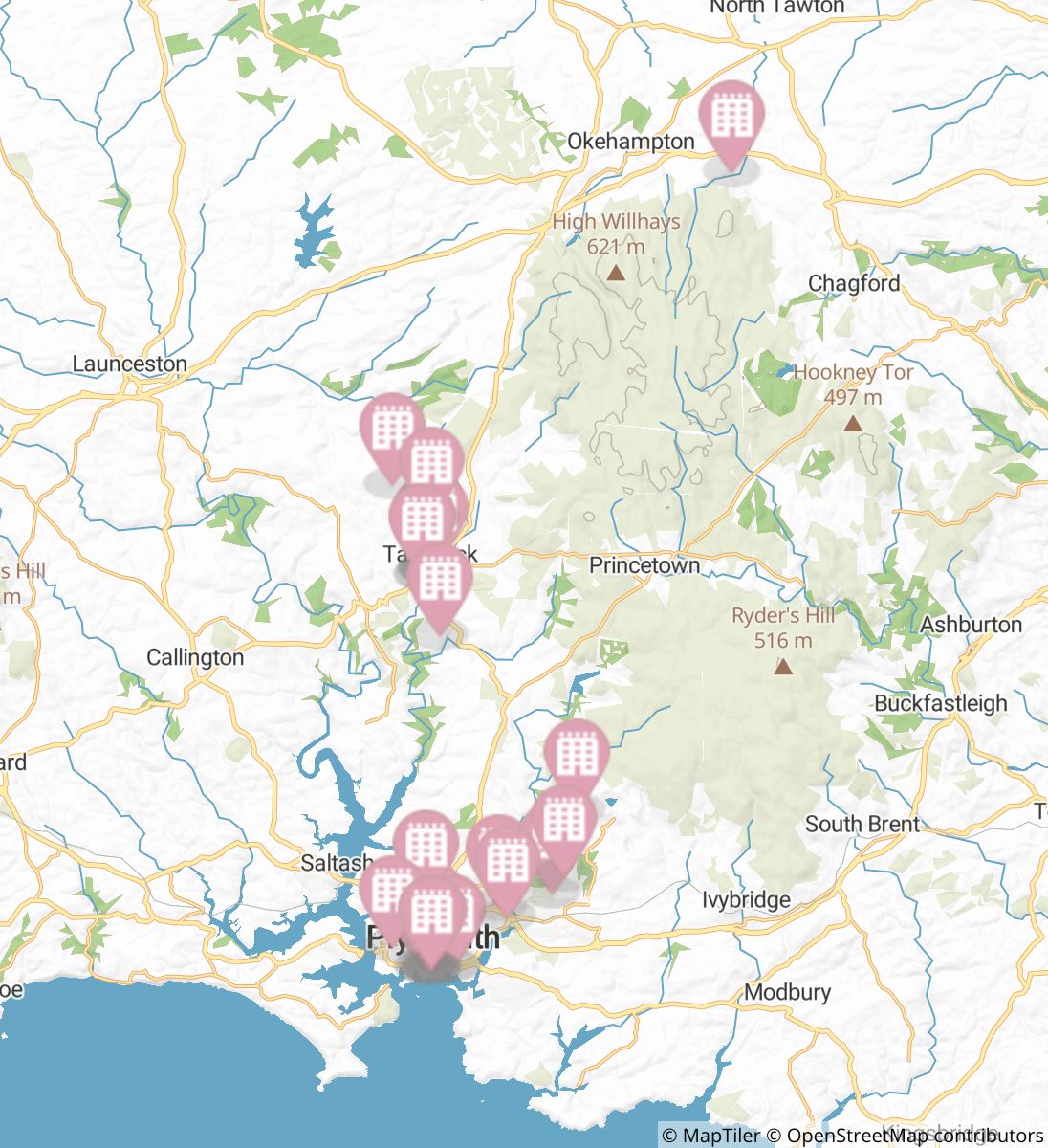 West Devon Way England Campgrounds and Places to Stay