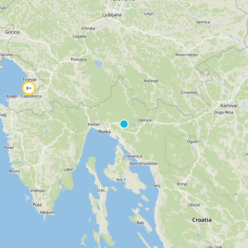 Primorje-Gorski Kotar County Static Map