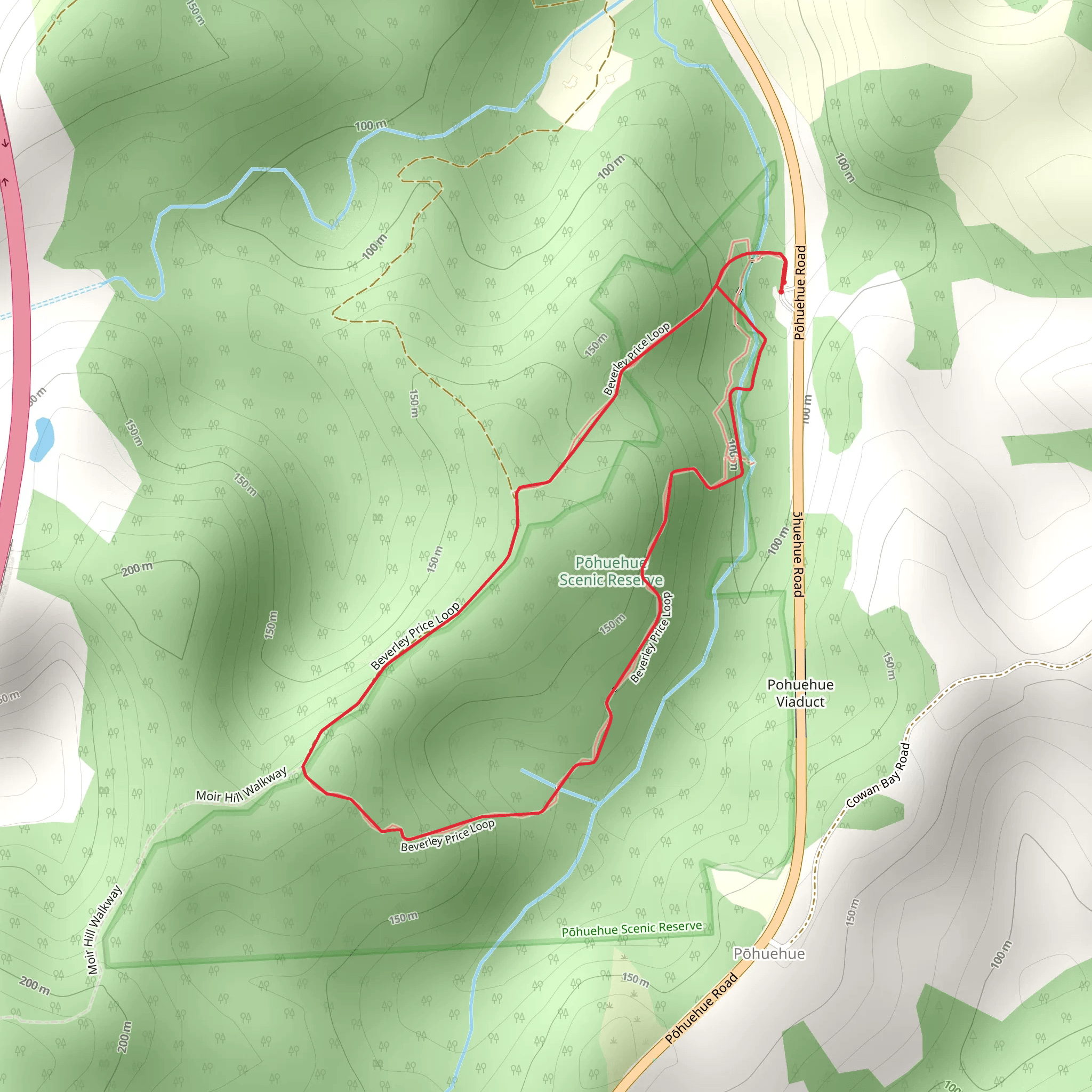 Beverley Price Loop Track mobile static map