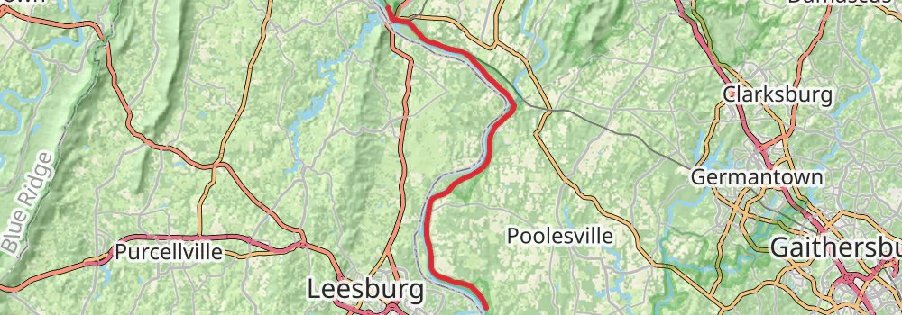 American Discovery Trail - Maryland and Washington DC stage 12 Map