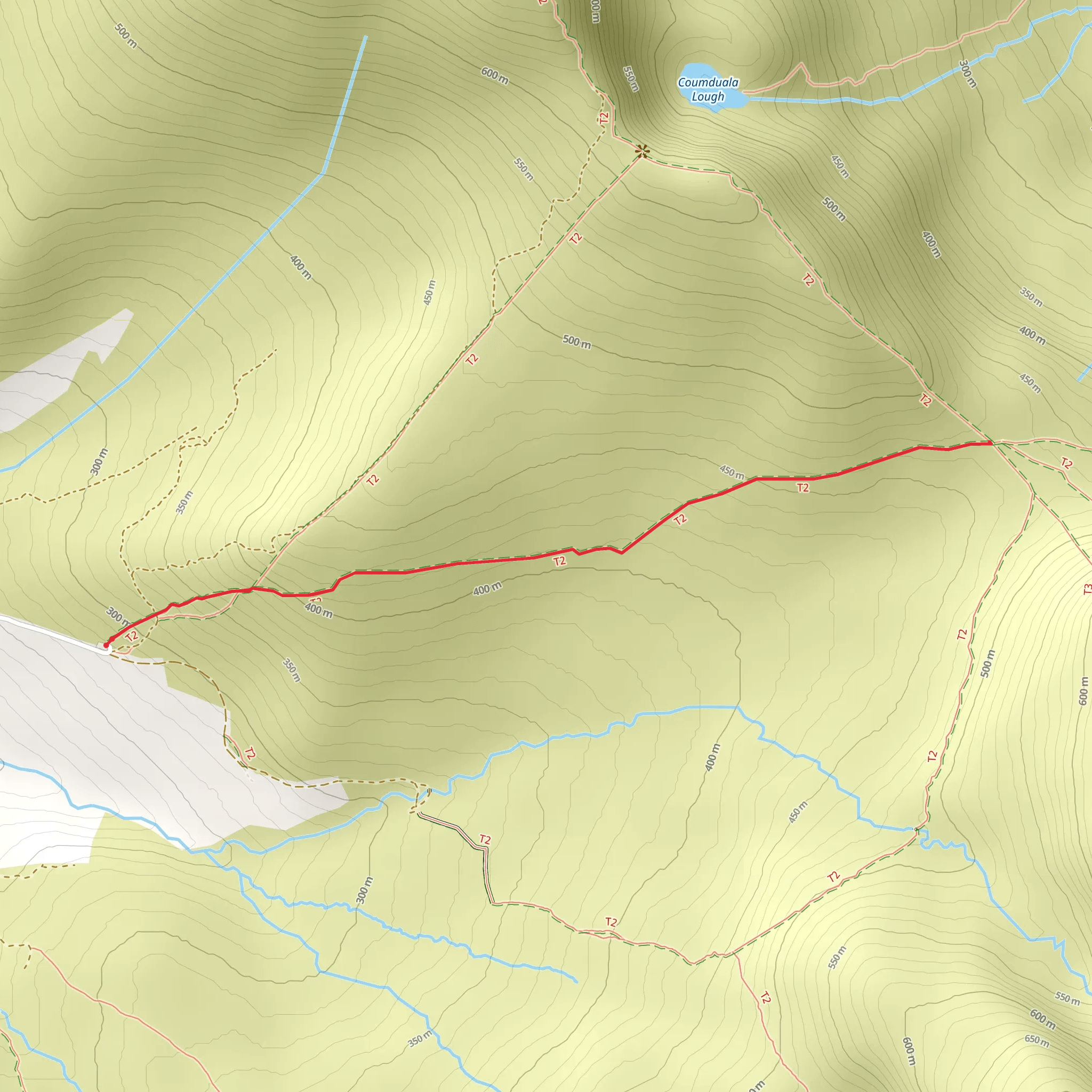 Nire Valley Trails - Gap Walk mobile static map