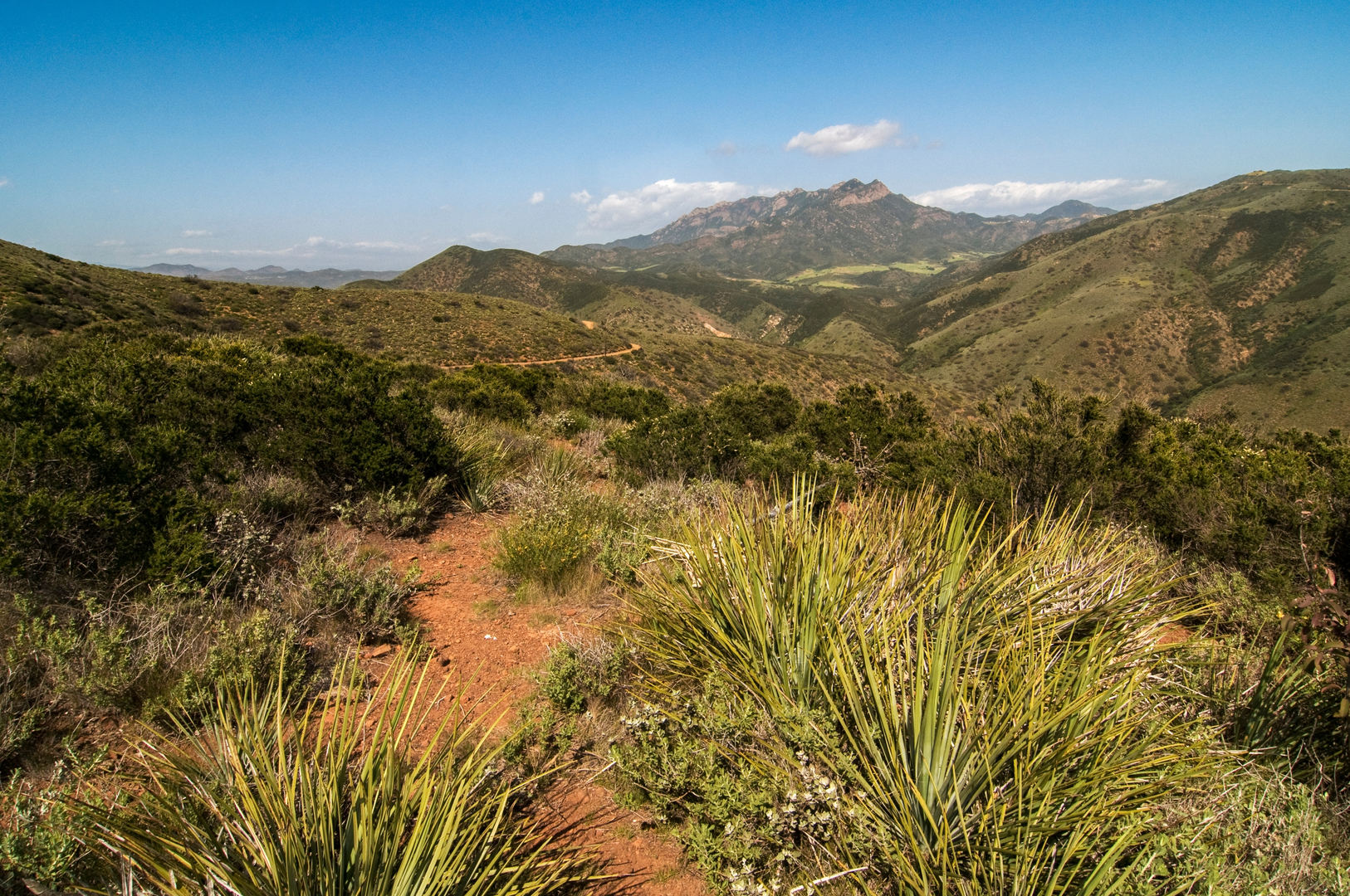 An image depicting the trail Sycamore Canyon Fire Road, Guadalasca Trail and Overlook Fire Road Loop and its surrounding area.