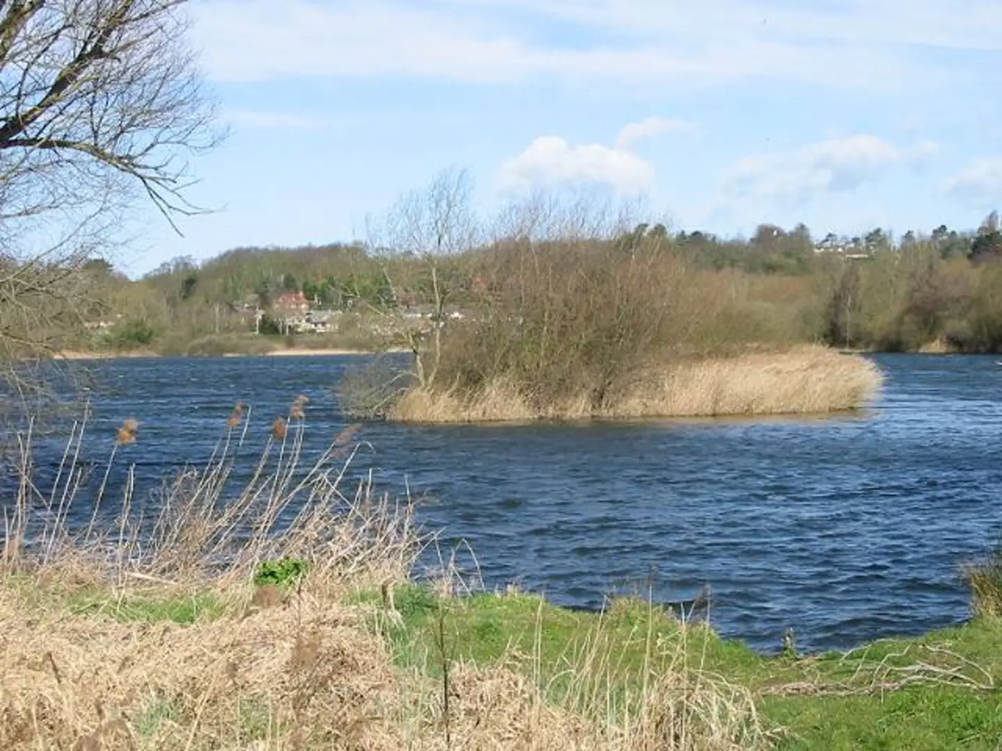 An image depicting the trail Westbere Lake and its surrounding area.