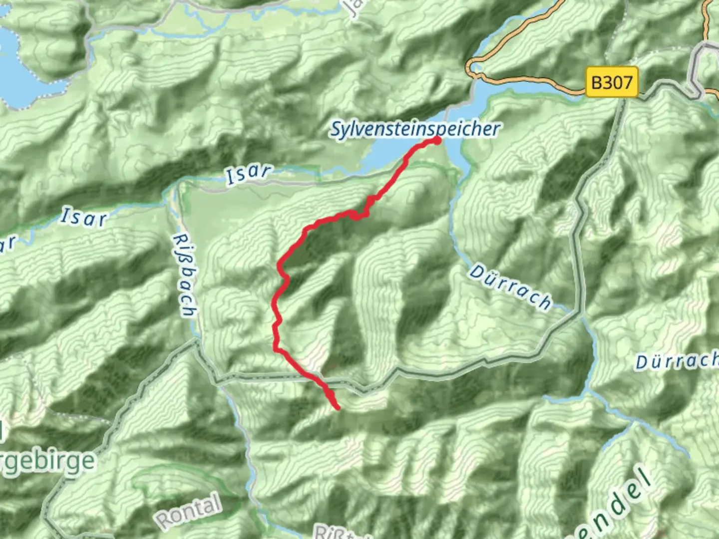 An image depicting the trail Delpsjoch Hike via Schafreuter and Grammersberg and its surrounding area.