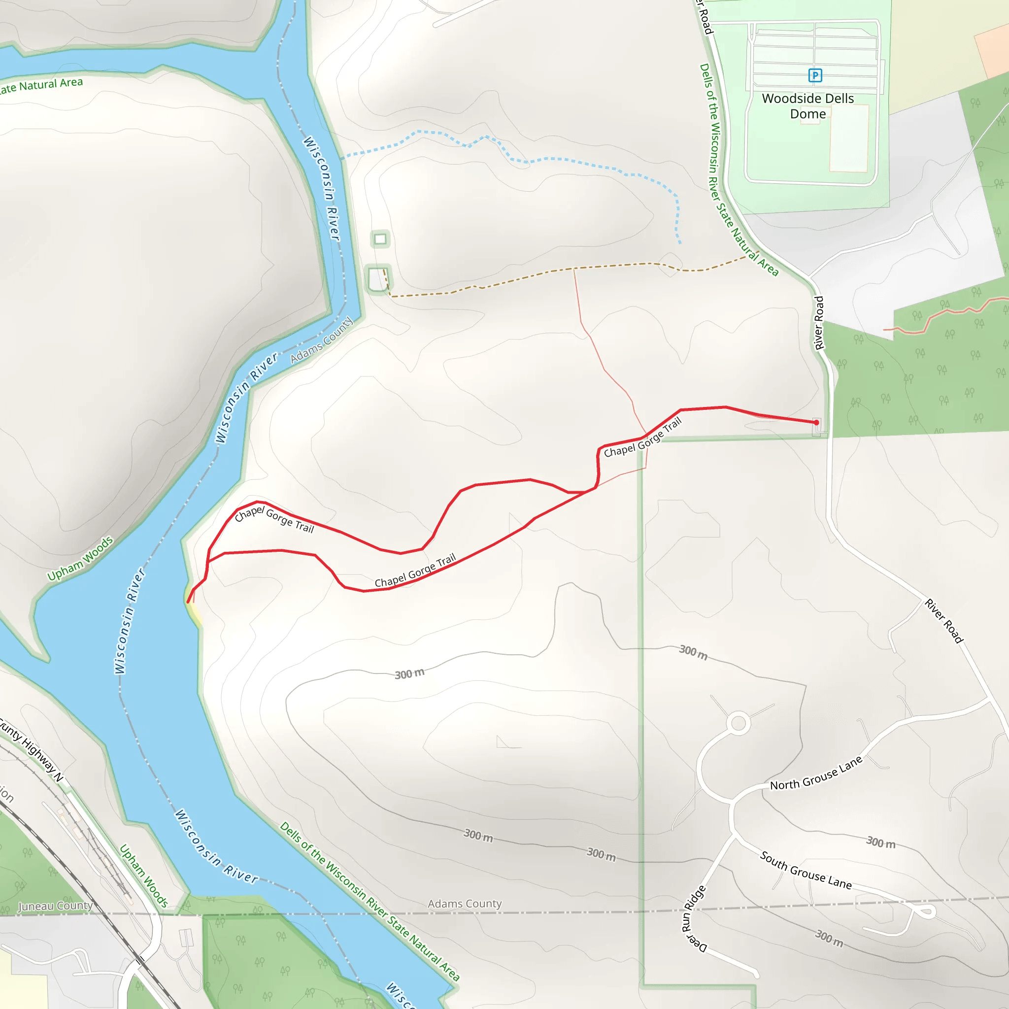 Wisconsin River from River Road mobile static map