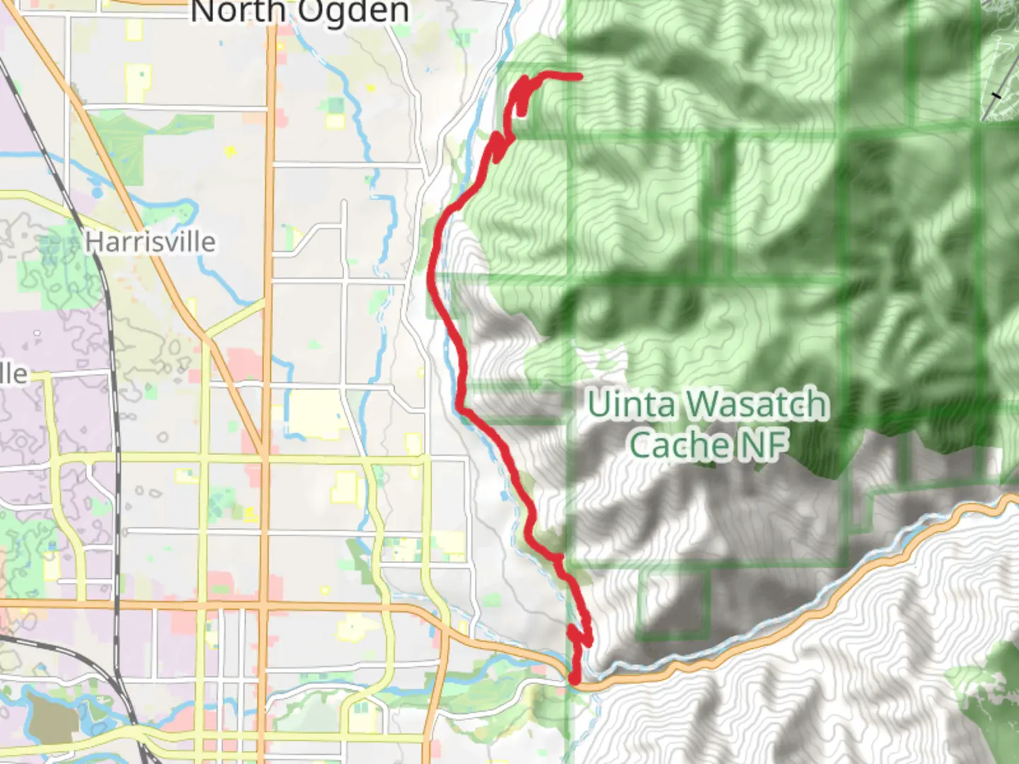 An image depicting the trail Coldwater Canyon BST and its surrounding area.