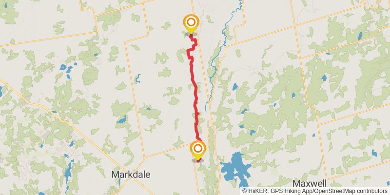 The Bruce Trail stage 29 Map