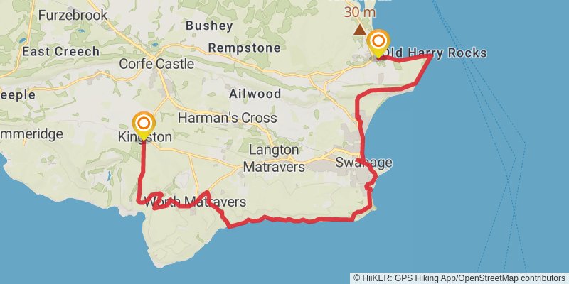Great Wessex Way stage 9 Map