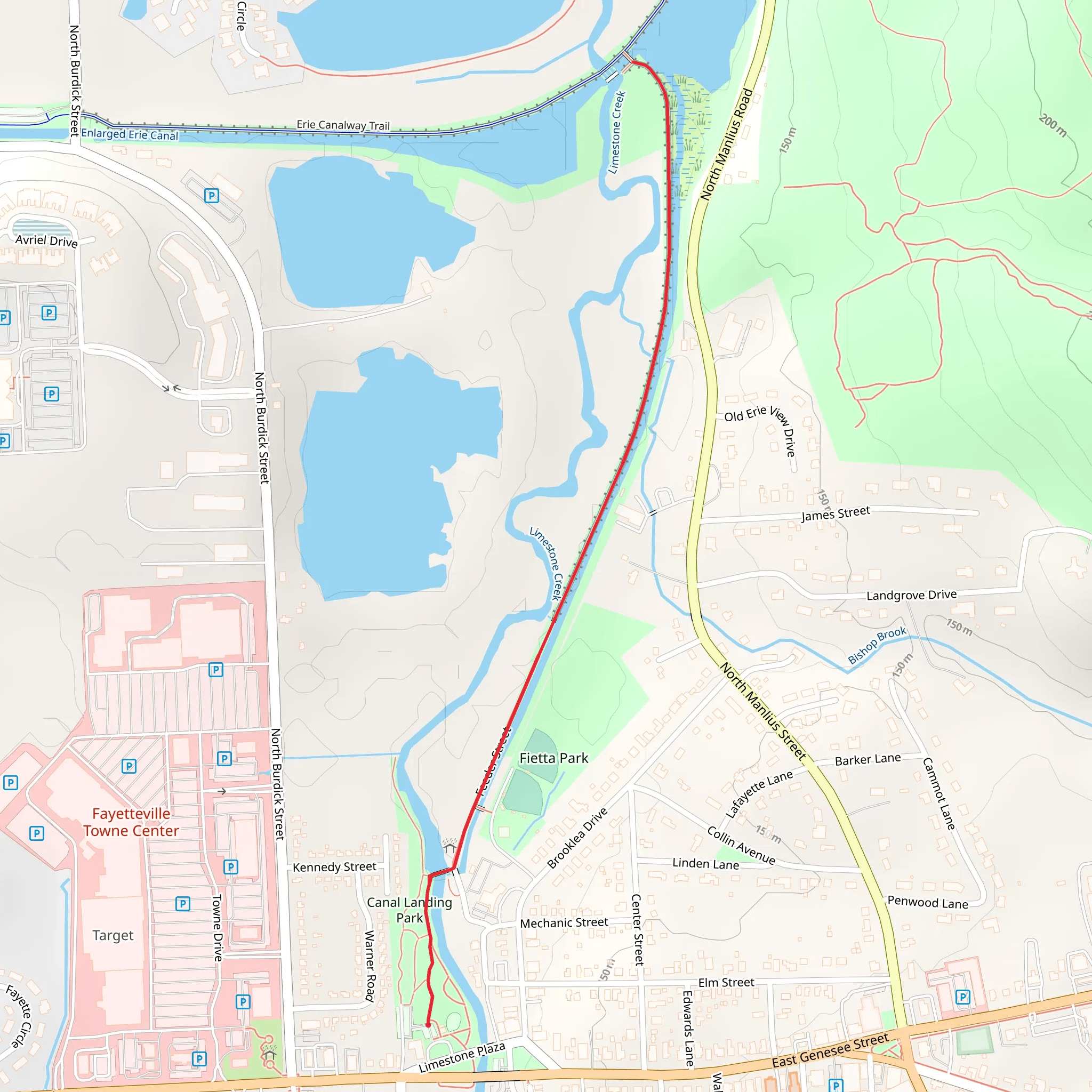 Limestone Creek Trail mobile static map