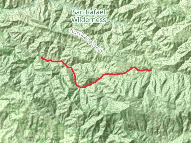 Lonnie Davis Campground via Manzana Trail