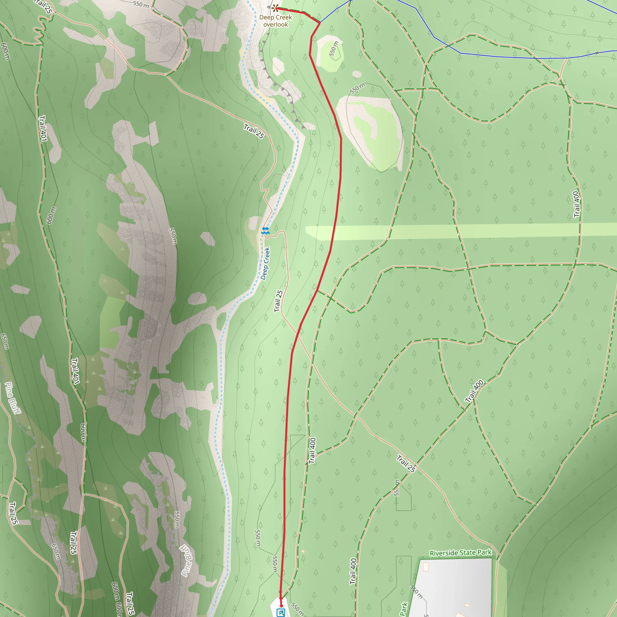 Deep Creek Overlook mobile static map