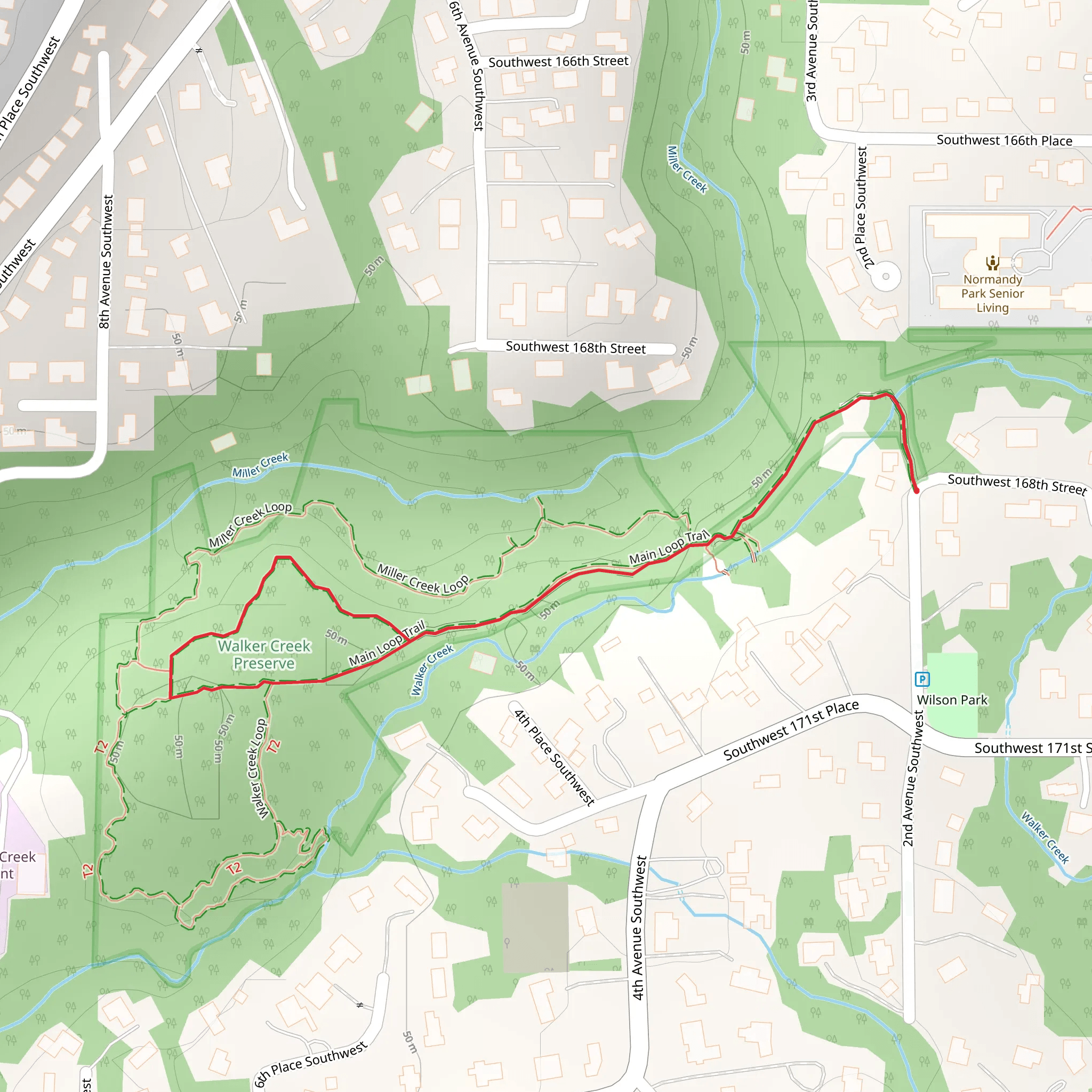 Main Loop Trail mobile static map