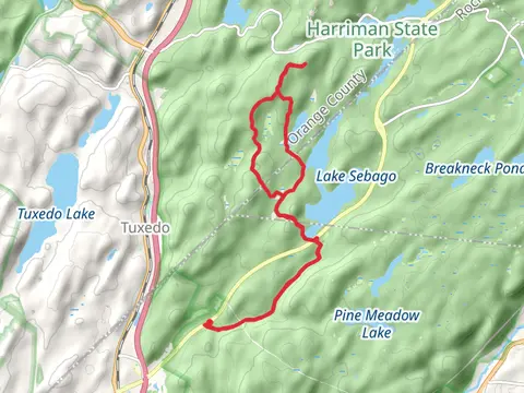 Lake Skemonto, Parker Cabin Mountain and Lake Sebago via White Bar Trail