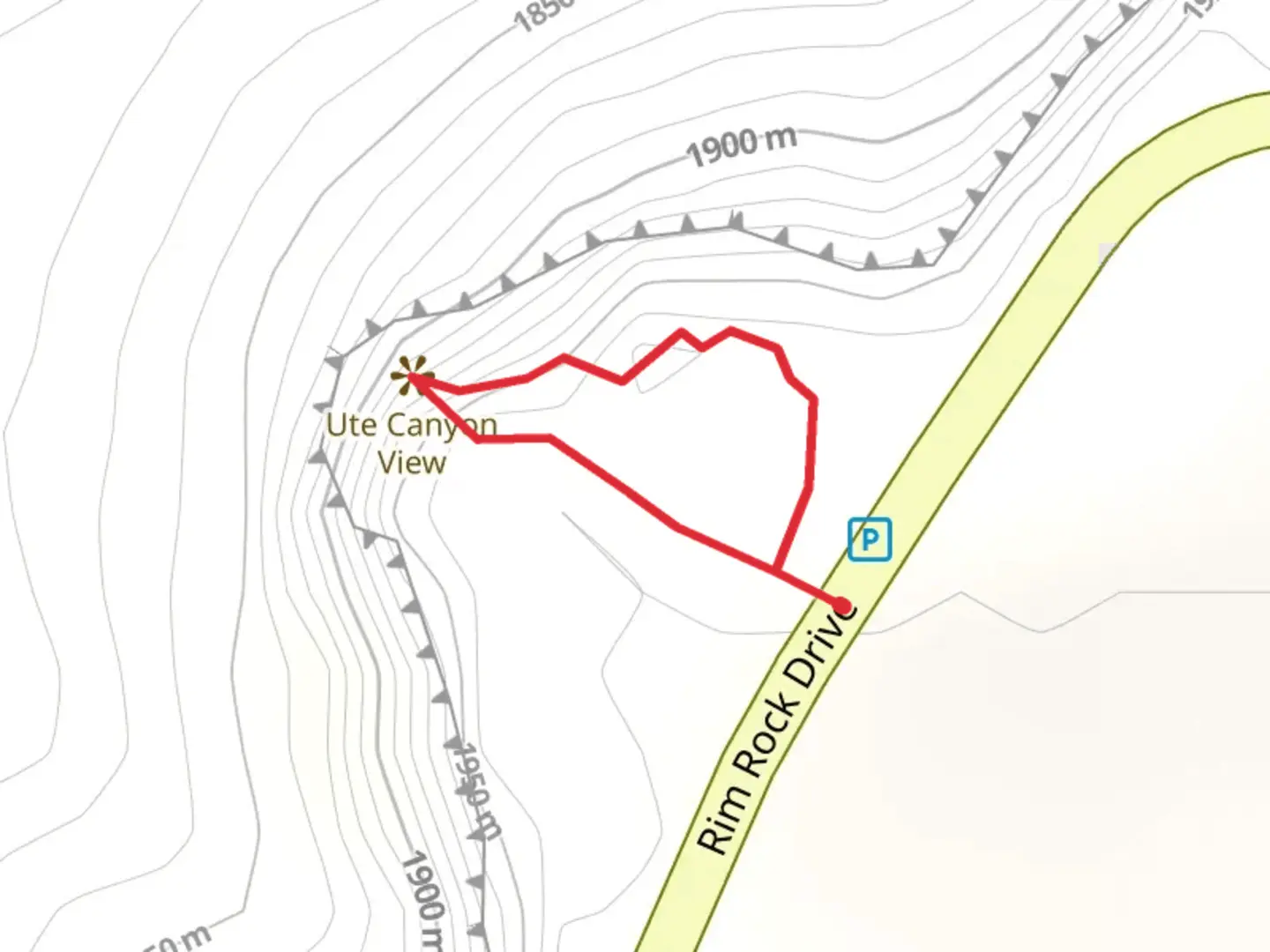 An image depicting the trail Ute Garden Loop Trail and its surrounding area.