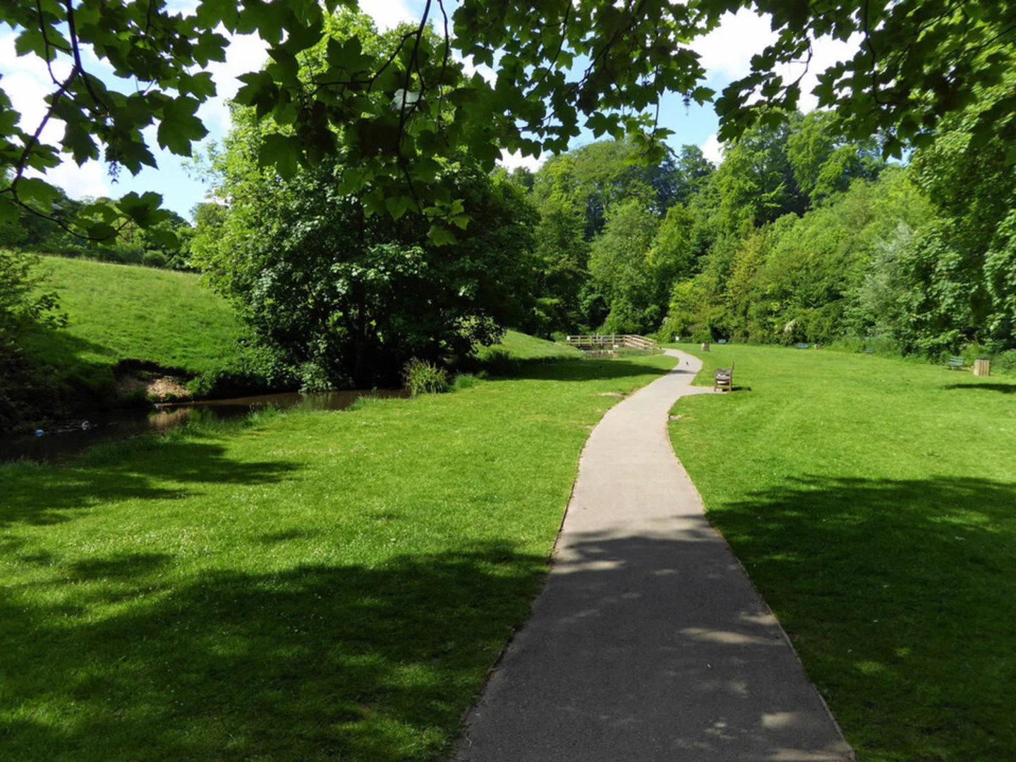 An image depicting the trail Hubbard's Hills and its surrounding area.