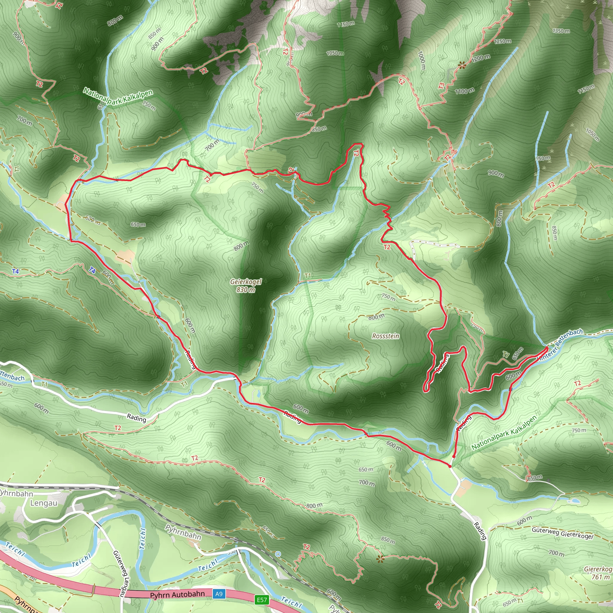 Rettenbach - Rießriegl - Spannriegl - Koppen mobile static map
