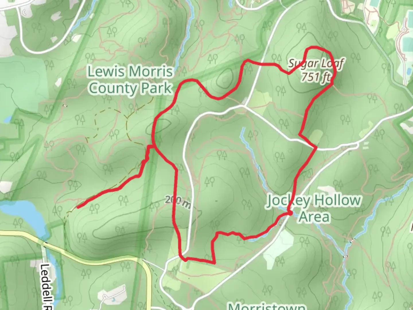 An image depicting the trail Orange, Grand and Yellow Loop Trail and its surrounding area.