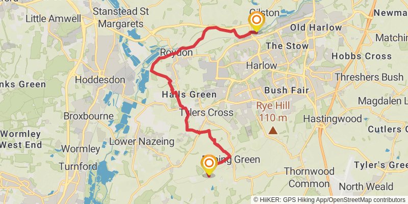 Three Forests Way stage 5 Map