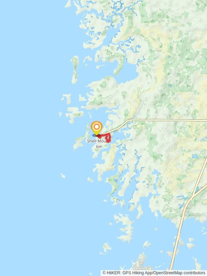 An image depicting the trail Shell Mound and Dennis Creek Loop Trail and its surrounding area.