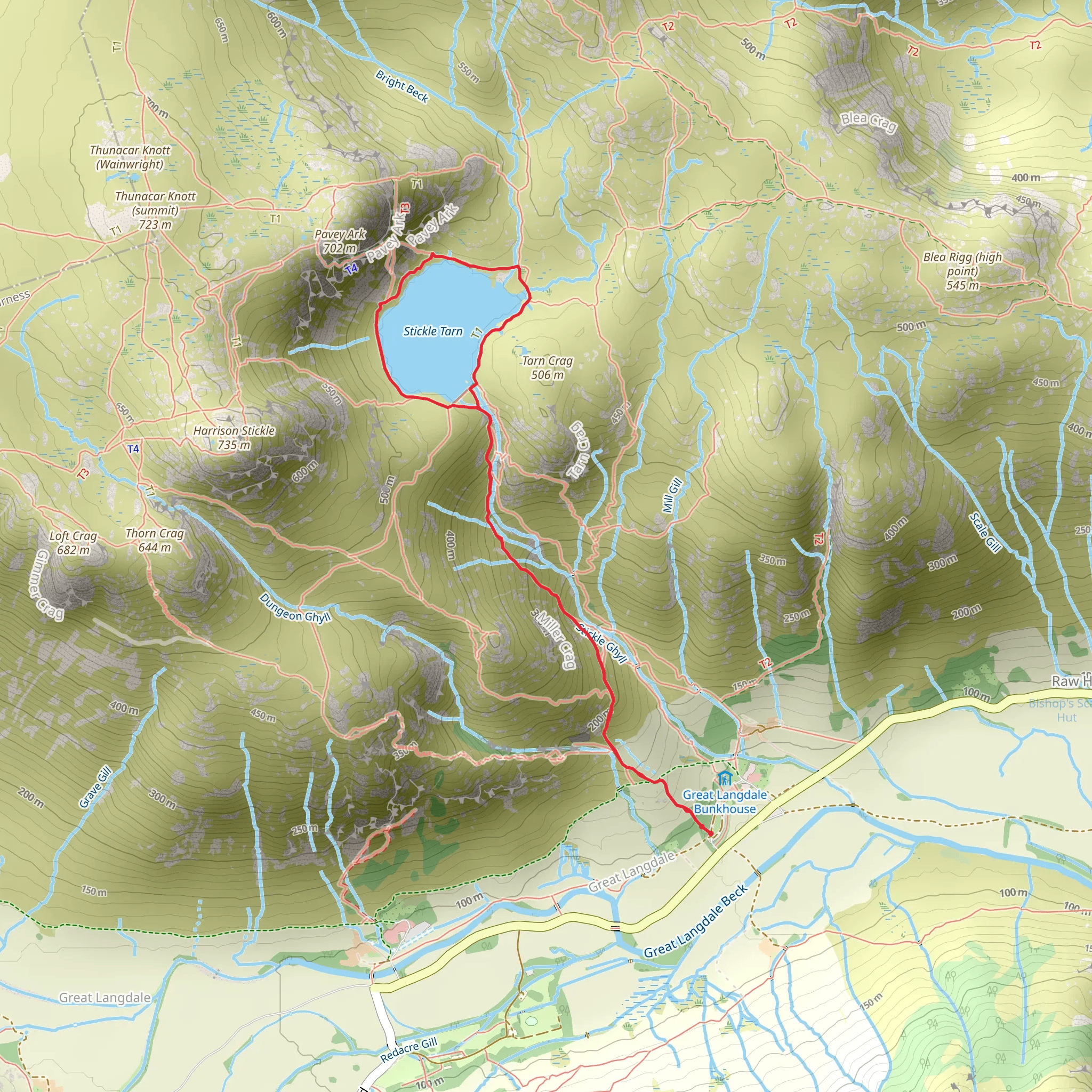 Dungeon Ghyll Loop mobile static map