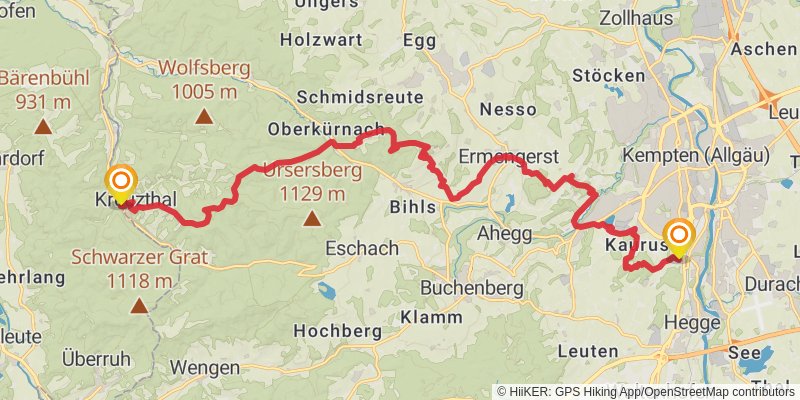 Wasserläufer - Route stage 5 Map